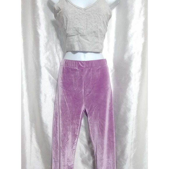 Fabletics Pants - Fabletics Emma Velour Legging Lilac Purple Velvet
